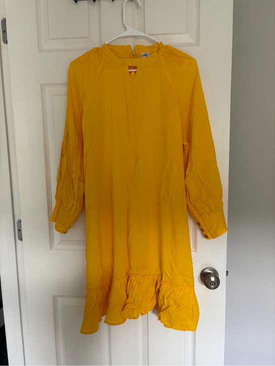 Dresses & Skirts - Mustard Yellow Ruffle One Piece Dress